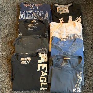 8 American Eagle T-shits. Size medium.